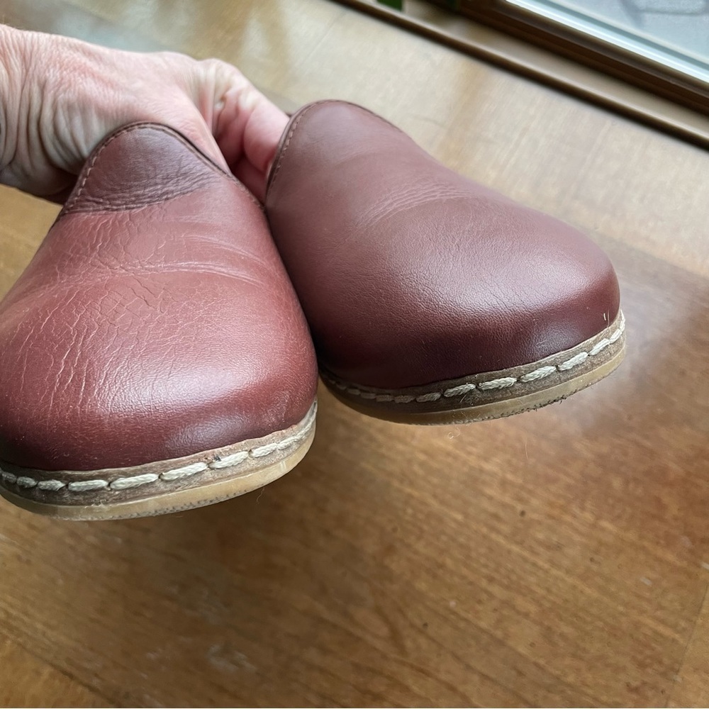 Charix Comfort Travel Office Men's Bordeaux Leather Slip-On Shoes size 10.5-11 - Picture 10 of 15